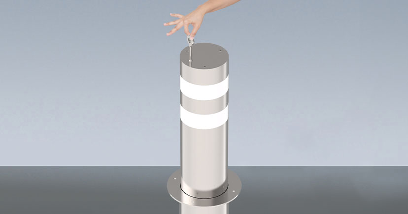 Gas-Powered Manual Rising Bollard B-MMB