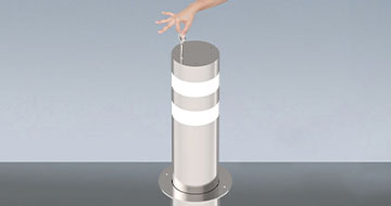 Gas-Powered Manual Rising Bollard B-MMB