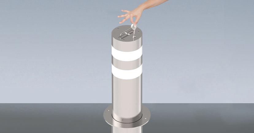 Mechanical Manual Rising Bollard B-MMB-M