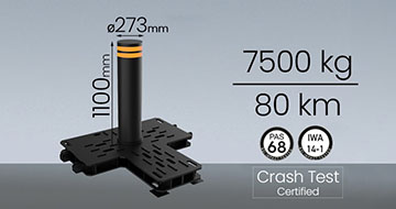 Counter Terror Shallow Mounted Bollard