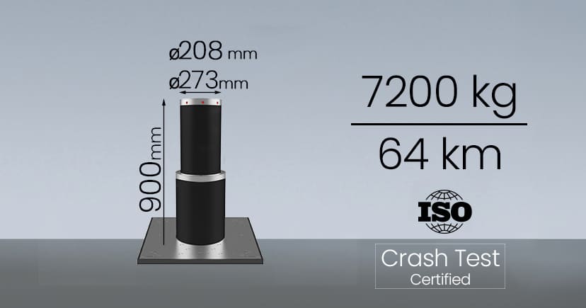 Counter Terror Telescopic Bollard 900 mm